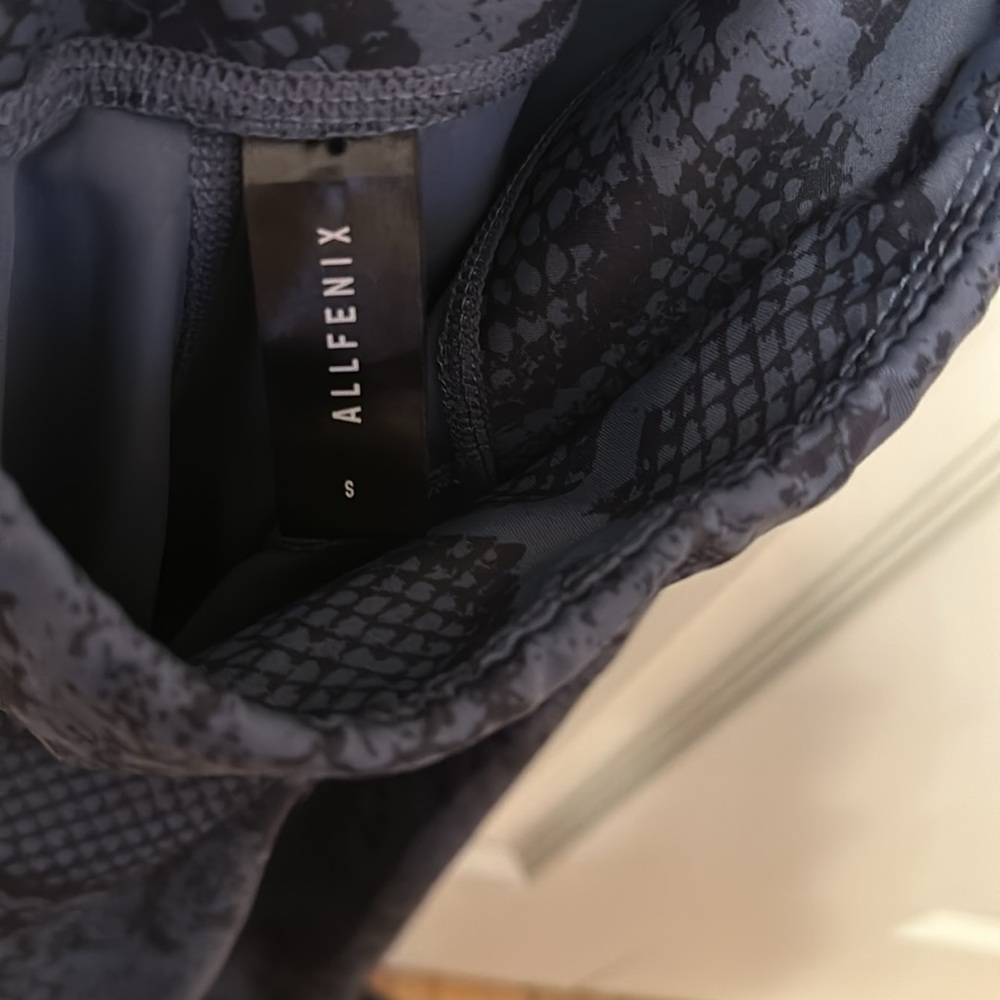 All Fenix Python Blue Snakeskin Print High Rise A… - image 4